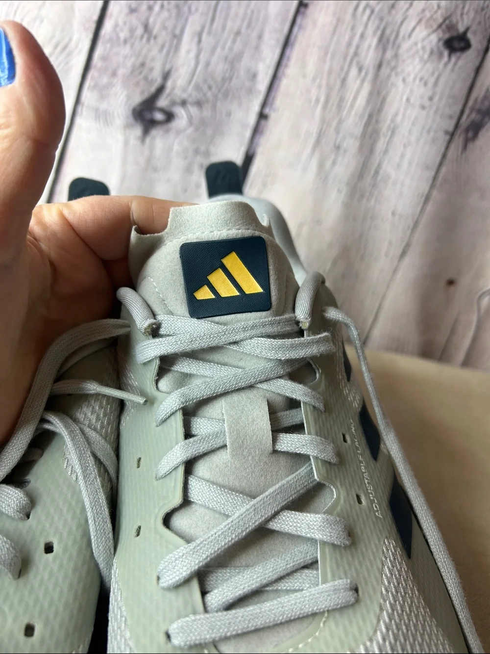 Adidas mens Rapidmove Trainer size 13 color: wonder silver/arctic night gold